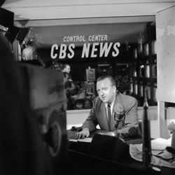 Walter Cronkite of CBS News