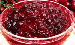 Cranberries and gelatin salad. No thank you.“border=