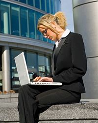 Woman on laptop