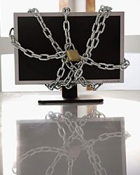 Computer in chains