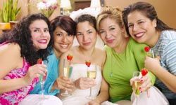 group of women at a bridal shower