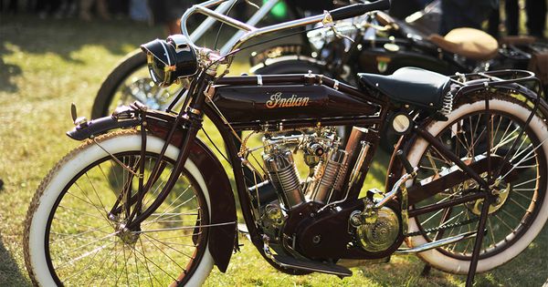 A 1915 Indian Model B motorcycle