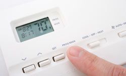 Green your home and cut your utility bills with a programmable thermostat.