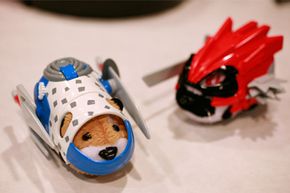 Ninja warrior Zhu Zhu pets are shown at the American International Toy Fair, on Feb. 16, 2010, in New York.