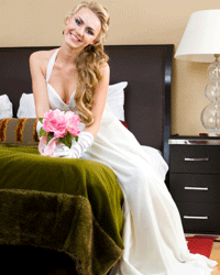 For ladies with long hair, side ponytails arguably look best when placed over one shoulder or the other.  