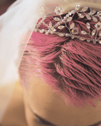 Pink dye won't do anything to help you beat the heat, but dramatically shorter locks will! 