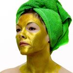 The gold facial tightens and lightens your skin.