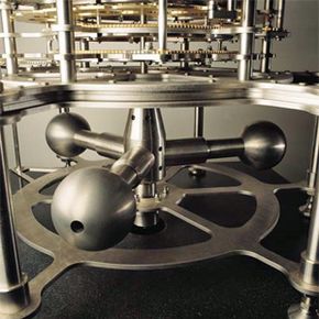 The tortional pendulum creates the timing for the 10,000 Year Clock.