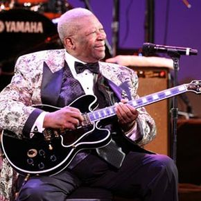 B.B. King on stage during the Thelonious Monk Institute of Jazz Honoring B.B. King event at the Kodak Theatre on Oct. 26, 2008 in Los Angeles, Calif.