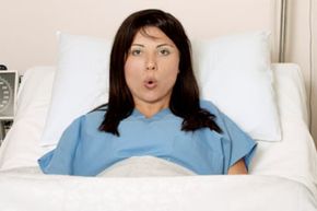 pregnant woman in bed