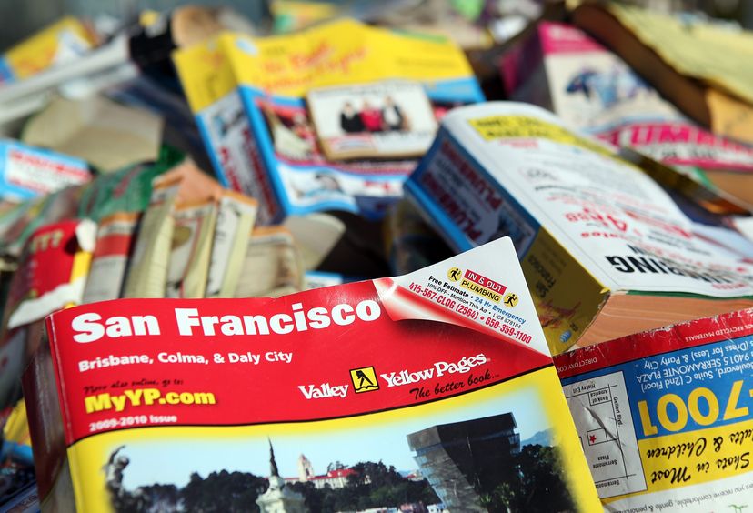 In 2011, San Francisco became the first city to ban unsolicited distribution of the Yellow Pages phone book. The directory has gone from necessity to nuisance in about a century. Justin Sullivan/Getty Images