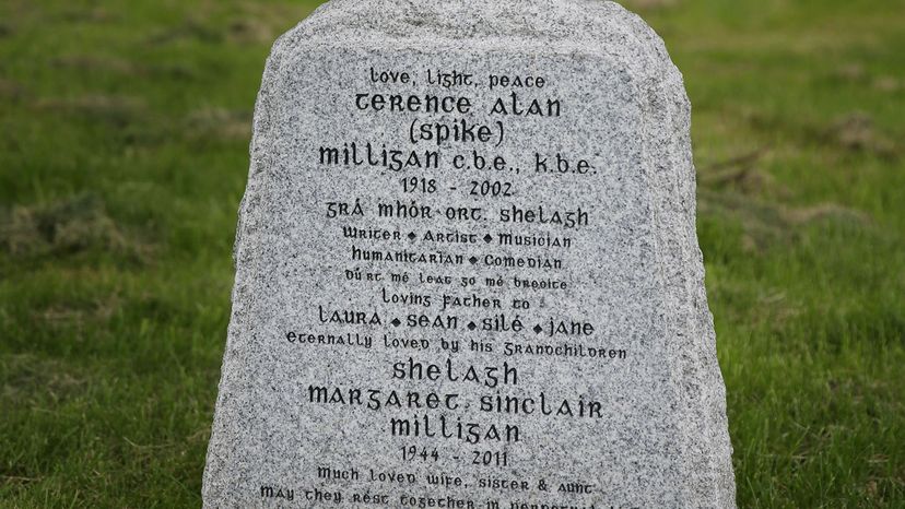 Spike Milligan's gravestone