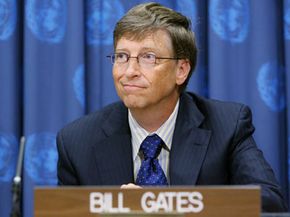 Bill Gates' resignation from Microsoft was finalized in July 2008, and he funneled his energies into the Bill & Melinda Gates foundation. On Sept. 25, he attended a press conference for a health reform plan to aid mothers and newborns in poor nations.”border=