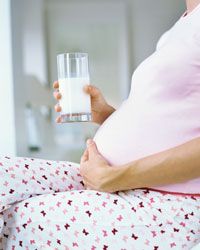 Since you're sharing nutrients with your baby, it's important for both of you that you eat or drink plenty of calcium.