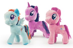 The contemporary line of My Little Pony updates the classic toy with more exaggerated features.