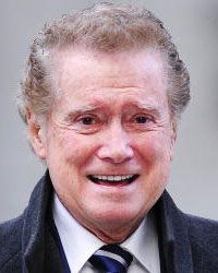 Regis Philbin walks to the studios of Live with Regis and Kelly.