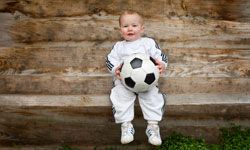 It's never too early to start playing soccer.