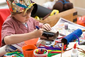 Crafts are a great way to entertain young guests and provide a fun alternative to the traditional birthday goodie bag.