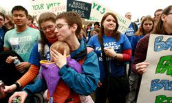 gay rights rally