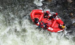 White-water rafting can be dangerous, but it's also exhilarating. See more pictures of extreme sports.