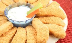 Chicken fingers are the quintessential finger food.