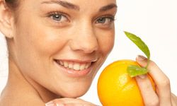 Oranges are good for your skin.