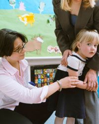 nervous child at school