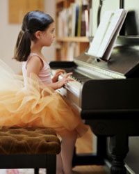 ballet student piano lesson