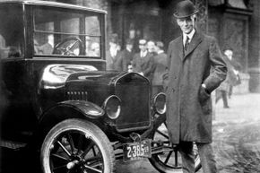 Henry Ford with a 1921 Model T