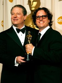 Former Vice President Al Gore and director Davis Guggenheim. 