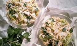 Small touches like mint can make a chicken salad stand out.
