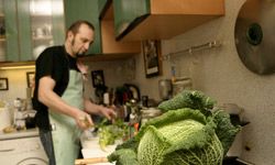 guy making soup