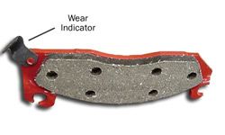 Brakes pads come equipped with a wear indicator that squeals when your pads need replacing.