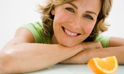 Eat an orange. It's good for your skin.