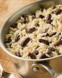 red beans and rice in a pot