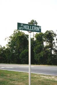 Hollerin Road in Spivey's Corner, N.C.