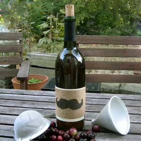 Homemade wine can make an excellent gift, especially with a little creative label making. See more wine pictures.