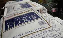25-pound sack of flour