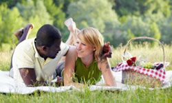 couple on a picnic