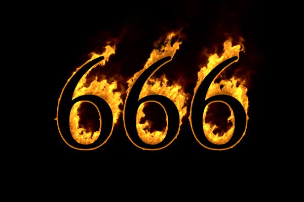666 number on fire