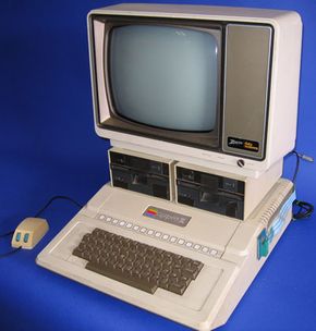 The Apple II with a 6502 processor running at 1 MHz.